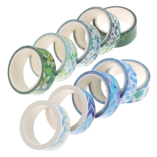 Uonlytech 10Rollen Washi Tape Dekoratives Klebeband für DIY Handwerk Scrapbooking und Journaling Vielseitig Einsetzbar für Notizbücher und Mehr von Uonlytech