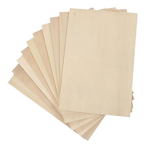 Uonlytech 10Stücke Basswood Holzplatten Unfertige Holzbrettchen für DIY Projekte für Brandmalerei Modellbau und Handwerk Unbehandeltes Holz Vielseitig Uonlytech 10Stücke Basswood Holzplatten Unfertige Holzbrettchen für DIY Projekte für Brandmalerei Modellbau und Handwerk Unbehandeltes Holz Vielseitig von Uonlytech