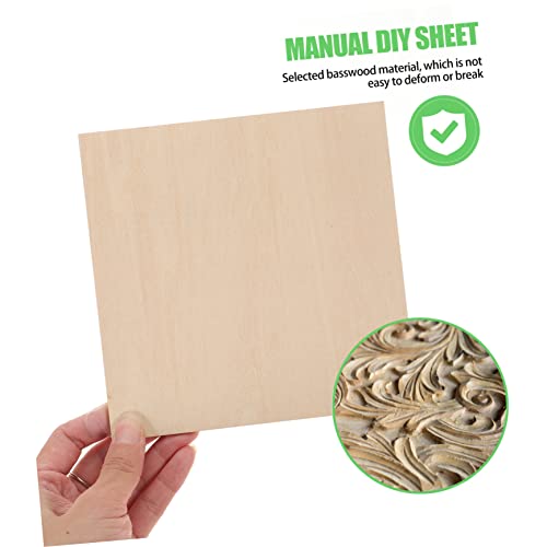 Uonlytech 10Stücke DIY Holzplatten Unvollendete Lindenholz Bretter für Modellbau Bastelprojekte und Kreative Handwerksarbeiten für Malerei und Holzverzierungen Uonlytech 10Stücke DIY Holzplatten Unvollendete Lindenholz Bretter für Modellbau Bastelprojekte und Kreative Handwerksarbeiten für Malerei und Holzverzierungen von Uonlytech