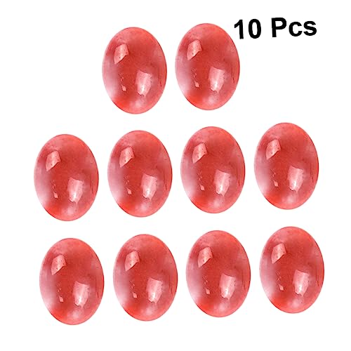 Uonlytech 10Stücke DIY Stein Cabochon Wassermelonenrot Ovale Flachbasis für Schmuckdesign und Bastelarbeiten für Ohrringe Manschettenknöpfe und Projekte Uonlytech 10Stücke DIY Stein Cabochon Wassermelonenrot Ovale Flachbasis für Schmuckdesign und Bastelarbeiten für Ohrringe Manschettenknöpfe und Projekte von Uonlytech