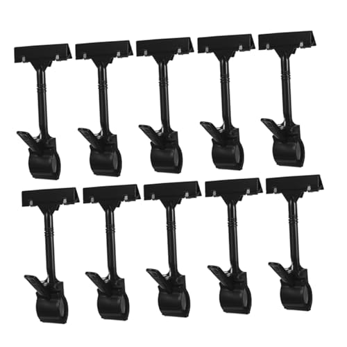 Uonlytech 10Stücke Drehbare Etikettenhalter aus Kunststoff für Supermärkte und Einzelhandel Langlebige Clip Schilderhalter für Preisschilder und Warenschild Displays Uonlytech 10Stücke Drehbare Etikettenhalter aus Kunststoff für Supermärkte und Einzelhandel Langlebige Clip Schilderhalter für Preisschilder und Warenschild Displays von Uonlytech