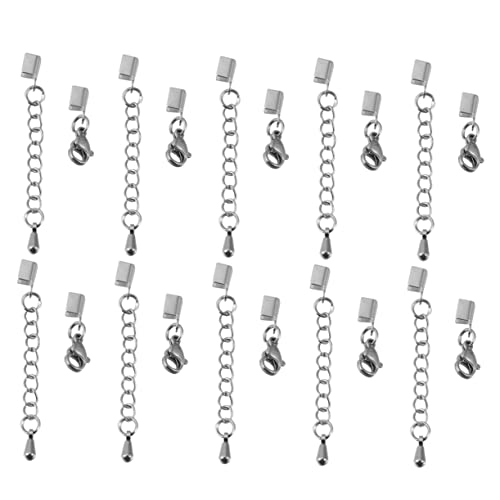 Uonlytech 10Stücke Hummerverschlüsse für Schmuckherstellung Robuste Kettenverschlüsse für Lederbänder und DIY Armbänder Uonlytech 10Stücke Hummerverschlüsse für Schmuckherstellung Robuste Kettenverschlüsse für Lederbänder und DIY Armbänder von Uonlytech