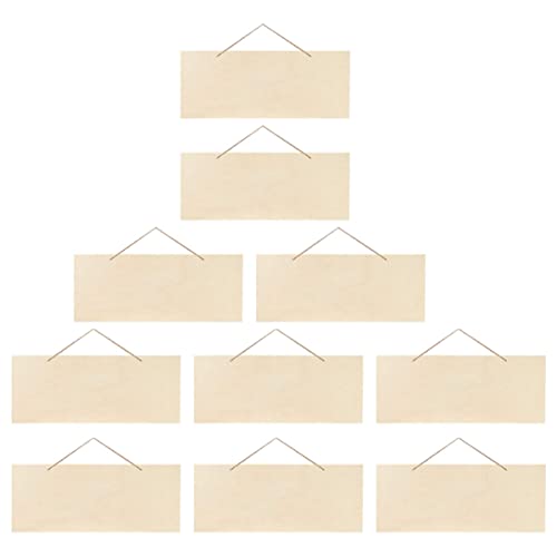 Uonlytech 10Stücke Leere Holzscheiben zum Malen Unvollendete Holzplatten für DIY Dekoration und Handwerk für Kreative Projekte und Personalisierte Beschriftungen von Uonlytech