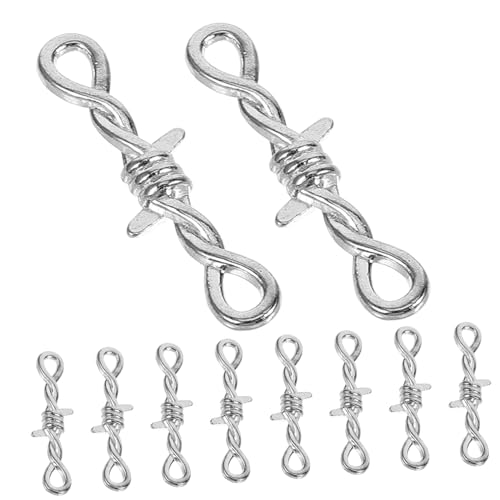 Uonlytech 10Stücke Metall Halskettenverschlüsse Langlebige Schmuckverbindungen Für DIY Armbänder Und Halsketten Vielseitiger Und Sicherer Verschluss Für Schmuckdesign Uonlytech 10Stücke Metall Halskettenverschlüsse Langlebige Schmuckverbindungen Für DIY Armbänder Und Halsketten Vielseitiger Und Sicherer Verschluss Für Schmuckdesign von Uonlytech