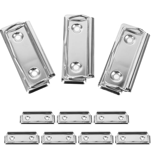 Uonlytech 10Stücke Metall Klemmbrett Clips Multifunktionale Schreib und Büroklammern für Dokumente Notizen und Menükarten Robuste Clips für Zuhause Büro und Schule von Uonlytech