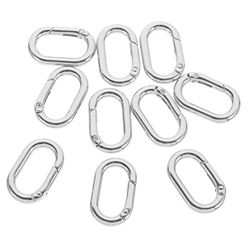 Uonlytech 10Stücke Rucksackfederschnalle Ovaler Karabiner Snap Clip Hook für Handtaschen Langlebige Frühlingsschnallen für Schlüsselanhänger DIY Projekte und Outdoor Aktivitäten Uonlytech 10Stücke Rucksackfederschnalle Ovaler Karabiner Snap Clip Hook für Handtaschen Langlebige Frühlingsschnallen für Schlüsselanhänger DIY Projekte und Outdoor Aktivitäten von Uonlytech