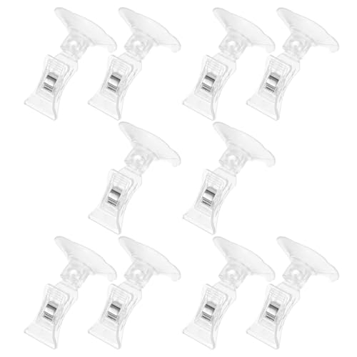 Uonlytech 10Stücke Saugnapf Clips für Etiketten Halter und Display Klemmen Praktische Clips für und Informationsanzeigen Geschäften und Ausstellungen von Uonlytech