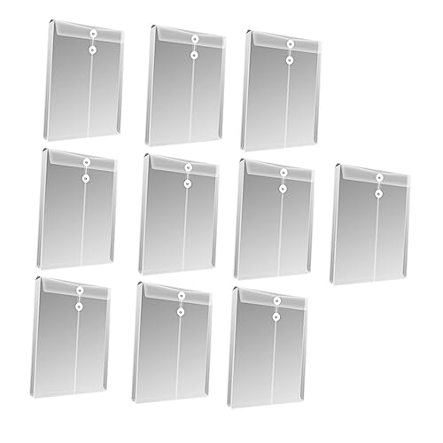 Uonlytech 10Stücke Teiliges Dateispeicherbeutel Transparent Robust und Langlebig für Büro Schule und Reisen Quittungsorganisator und Dokumentenhalter Hält Ihren Schreibtisch Uonlytech 10Stücke Teiliges Dateispeicherbeutel Transparent Robust und Langlebig für Büro Schule und Reisen Quittungsorganisator und Dokumentenhalter Hält Ihren Schreibtisch von Uonlytech