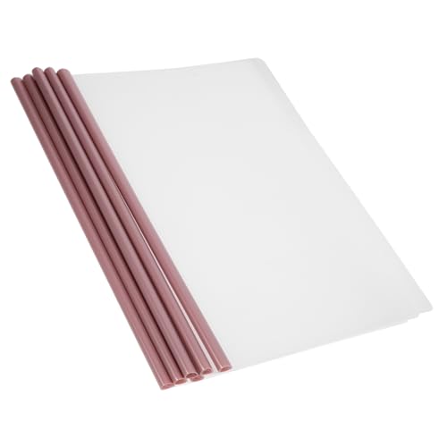 Uonlytech 10Stücke Transparente Aktenordner mit Zugstangen Clip Dokumentenordner für Schule und Büro für Papiere Berichte und Versicherungsunterlagen von Uonlytech