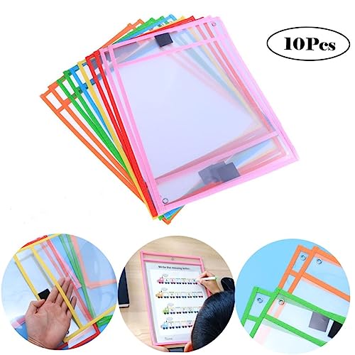 Uonlytech 10Stücke Wiederverwendbare Trockenlöschtaschen Transparentes Design für Schule und Büro Robust und Langlebig Einfach Abwischbar und Wiederverwendbar Uonlytech 10Stücke Wiederverwendbare Trockenlöschtaschen Transparentes Design für Schule und Büro Robust und Langlebig Einfach Abwischbar und Wiederverwendbar von Uonlytech