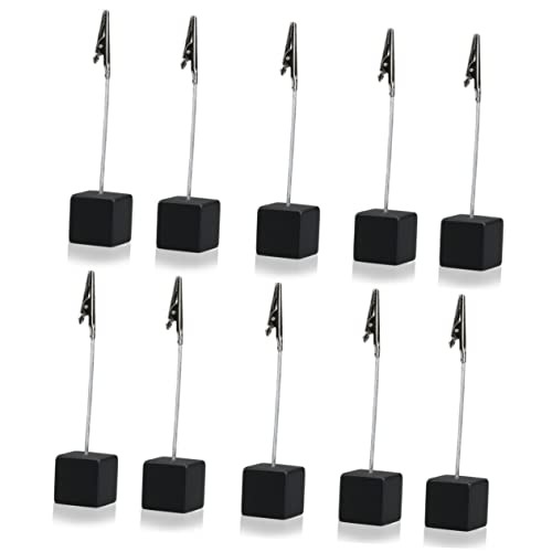 Uonlytech 10Stücke Würfelbasis Memo Halter Büroklammern Schwarz Praktische Notizenclip für Fotos und Dokumente für Schreibtisch und Begrenzten Platz Uonlytech 10Stücke Würfelbasis Memo Halter Büroklammern Schwarz Praktische Notizenclip für Fotos und Dokumente für Schreibtisch und Begrenzten Platz von Uonlytech