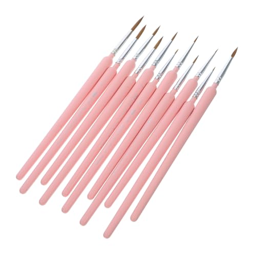 Uonlytech 11 Stück Gouache -hook -stift -set Bürsten Bußgeld Bausatz Detail Pinsel Ölmalerei Rosa Weiches Fell Uonlytech 11 Stück Gouache -hook -stift -set Bürsten Bußgeld Bausatz Detail Pinsel Ölmalerei Rosa Weiches Fell von Uonlytech