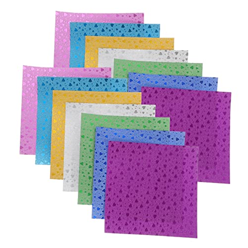 Uonlytech 112 Stück Origami- falten Origami -Papier farbig Origami-Kit Papierhandwerk Bastelpapier Origami -Lieferungen quadratisches Origami-Faltpapier origami papier selber machen von Uonlytech