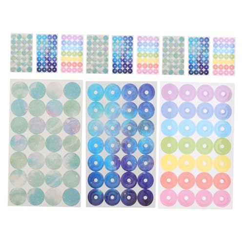 Uonlytech 12 Blatt Locher Verstärkungsaufkleber Aufkleber Für Scrapbooking Verstärkungsaufkleber Aufkleber Loseblatt Gestanztes Papier Uonlytech 12 Blatt Locher Verstärkungsaufkleber Aufkleber Für Scrapbooking Verstärkungsaufkleber Aufkleber Loseblatt Gestanztes Papier von Uonlytech