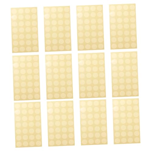 Uonlytech 12 Blatt Loseblatt-Schutzaufkleber Lochverstärkung Stichworte Name Papier Pads Binderingetiketten Bindering-Aufkleber Lochaufkleber locher aufkleber PVC selbstklebend von Uonlytech