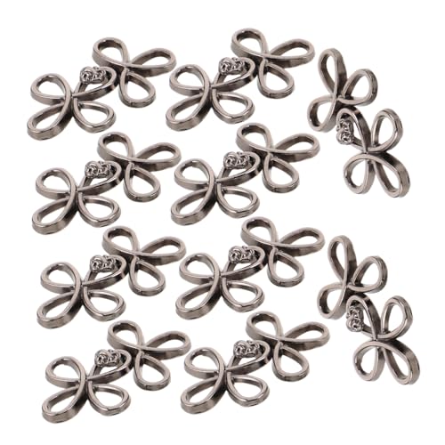 Uonlytech 12 Paare Teiliges Retro Metallknöpfe für Kleidung Vielseitige Hanfu Schnallen Langlebige Metallverschlüsse für Cheongsam Mäntel Schals Einfache Befestigung Klassische Vintage-stil Uonlytech 12 Paare Teiliges Retro Metallknöpfe für Kleidung Vielseitige Hanfu Schnallen Langlebige Metallverschlüsse für Cheongsam Mäntel Schals Einfache Befestigung Klassische Vintage-stil von Uonlytech