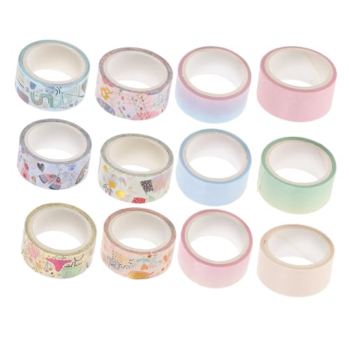 Uonlytech 12 Rollen Washi Tape Dekoratives Klebeband für Diy Projekte Scrapbooking Tagebuchgestaltung Vielseitig Einsetzbar für Notizbücher Postkarten und Mehr Uonlytech 12 Rollen Washi Tape Dekoratives Klebeband für Diy Projekte Scrapbooking Tagebuchgestaltung Vielseitig Einsetzbar für Notizbücher Postkarten und Mehr von Uonlytech