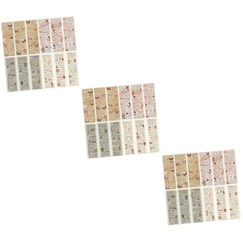 Uonlytech 12 Sätze Pflanzenbutterklebeband Sammelalbum Maskierung Schrott klebrig Zeitschrift UV dekorative Washi-Klebebänder Washi-Tape-Scrapbooking Scrapbooking Washi Tape Flüsterpapier von Uonlytech