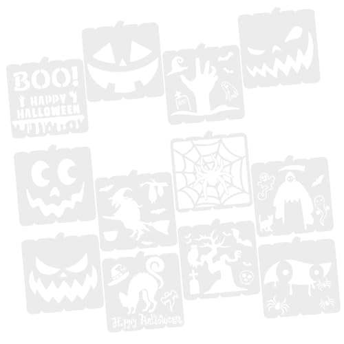 Uonlytech 12 Stck. Malvorlage Halloween Verfolgen Machen Zeichenschablone Schablonen Ziehen Dekorativ Malerei Festivals Gesichter Herstellung Zeichnung Groß Das Haustier Weiß Uonlytech 12 Stck. Malvorlage Halloween Verfolgen Machen Zeichenschablone Schablonen Ziehen Dekorativ Malerei Festivals Gesichter Herstellung Zeichnung Groß Das Haustier Weiß von Uonlytech