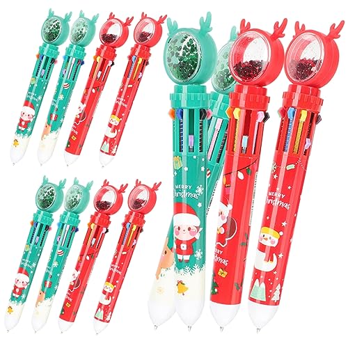 Uonlytech 12 Stück Cartoon Kugelschreiber im Weihnachtsdesign Studenten Schreibutensilien Geschenkidee für Weihnachten Farbenfrohe Druckbleistifte Zufällige Designs Uonlytech 12 Stück Cartoon Kugelschreiber im Weihnachtsdesign Studenten Schreibutensilien Geschenkidee für Weihnachten Farbenfrohe Druckbleistifte Zufällige Designs von Uonlytech