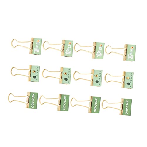 Uonlytech 12 Stück Dekorative Metall Binderclips Frische Büroklammern Starke Halter für Zuhause Büro und Schule von Uonlytech