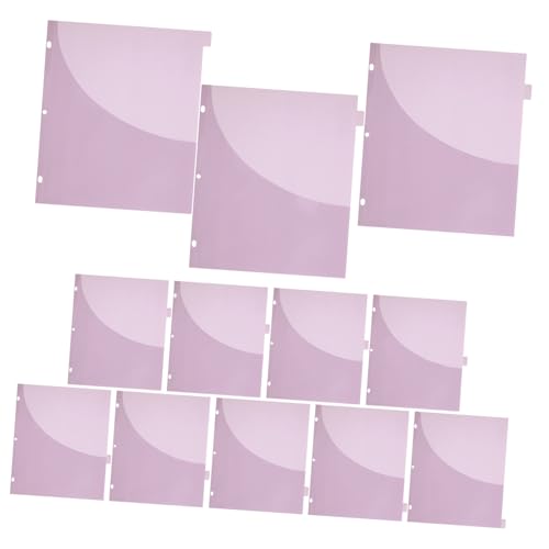 Uonlytech 12 Stück Dokumententrenntasche Brief Pastell scheibengebundene Trennblätter Registerkarten mehrere Zu Bindetaschen Ordnertrenner Umschläge mit Geldteiler pp Violett von Uonlytech