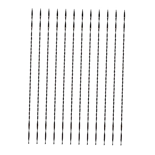 Uonlytech 12 Stück Drahtsäge Spiralsägeblätter Dekupiersägen Spiralblätter Spiralförmige Klingen Spiralblätter Für Dekupiersägen Zubehör Für U-förmige Sägen Sägezubehör 45# Stahl Black Uonlytech 12 Stück Drahtsäge Spiralsägeblätter Dekupiersägen Spiralblätter Spiralförmige Klingen Spiralblätter Für Dekupiersägen Zubehör Für U-förmige Sägen Sägezubehör 45# Stahl Black von Uonlytech