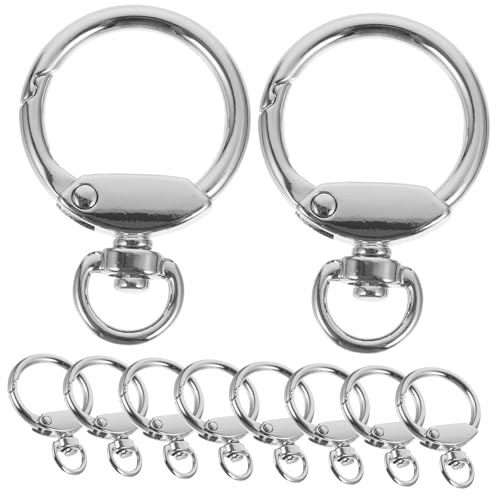 Uonlytech 12 Stück Frühlingsschnalle Schlüsselbundringe Schlüsselringschlaufe runder Schlüsselanhänger Haken runden auto schlüsselanhänger ring runde Schlüsselringe Legierung Silber Uonlytech 12 Stück Frühlingsschnalle Schlüsselbundringe Schlüsselringschlaufe runder Schlüsselanhänger Haken runden auto schlüsselanhänger ring runde Schlüsselringe Legierung Silber von Uonlytech