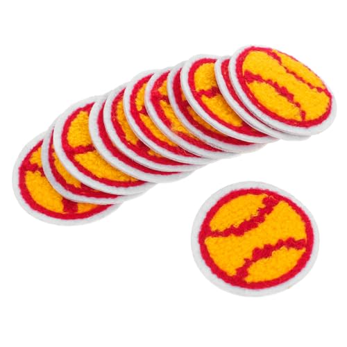 Uonlytech 12 Stück Gestickter Stoffaufnäher Flicken Aufnähen Gestickte Aufnäher Flecken Multifunktionale Mantelflicken Multifunktionale Hutaufnäher Dekorative Patches Polyesterfaden Gelb von Uonlytech