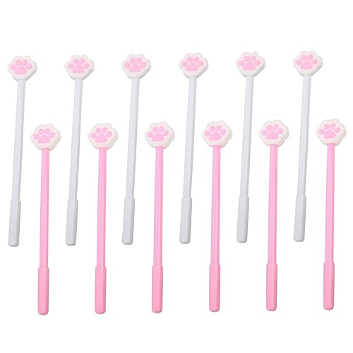 Uonlytech 12 Stück Kawaii Katzenpfoten Gelstifte Cartoon Kugelschreiber für Studenten für Bastelprojekte und Notizen Katzen Design Uonlytech 12 Stück Kawaii Katzenpfoten Gelstifte Cartoon Kugelschreiber für Studenten für Bastelprojekte und Notizen Katzen Design von Uonlytech