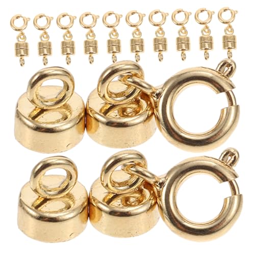 Uonlytech 12 Stück Magnetischer Schmuckverschluss mit Karabinerverschluss Vielseitige Kettenverlängerung für Armband Halskette Fußkettchen Einfache Handhabung Langlebige Verbindung Uonlytech 12 Stück Magnetischer Schmuckverschluss mit Karabinerverschluss Vielseitige Kettenverlängerung für Armband Halskette Fußkettchen Einfache Handhabung Langlebige Verbindung von Uonlytech
