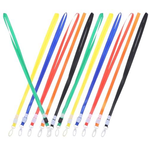 Uonlytech 12 Stück Schlüsselband mit Namensschild abnehmbarer Lanyard Kartenkarton Ausweishalterriemen Abzeichen hängende Seile Schlüsselband für ID Umhängeband Schleife Zufällige Farbe Uonlytech 12 Stück Schlüsselband mit Namensschild abnehmbarer Lanyard Kartenkarton Ausweishalterriemen Abzeichen hängende Seile Schlüsselband für ID Umhängeband Schleife Zufällige Farbe von Uonlytech