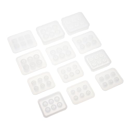 Uonlytech 12 Stück Teiliges Diy Schmuck Anhänger Gießform Set Vielseitige Formen Hochwertiges Langlebiges Material Antihaftbeschichtet Einfach zu Reinigen für Individuelle Halsketten und von Uonlytech