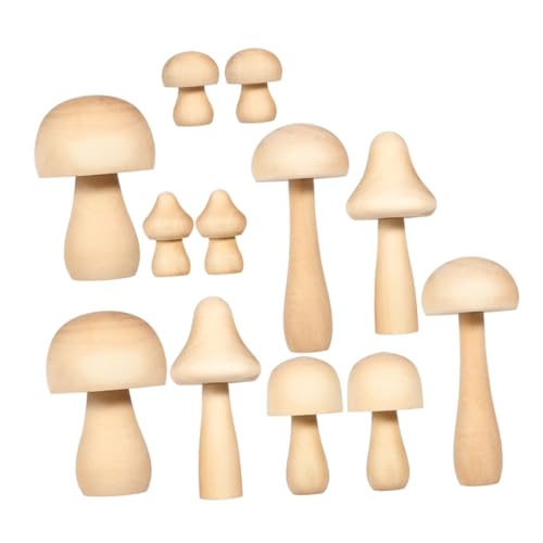 Uonlytech 12 Stück Teiliges Holzpilze zum Bemalen DIY Graffiti Pilzdeko für Handliche Holz Dekorationen in Verschiedenen Fördert Kreativität und Feinmotorik bei Jungen und Mädchen Uonlytech 12 Stück Teiliges Holzpilze zum Bemalen DIY Graffiti Pilzdeko für Handliche Holz Dekorationen in Verschiedenen Fördert Kreativität und Feinmotorik bei Jungen und Mädchen von Uonlytech