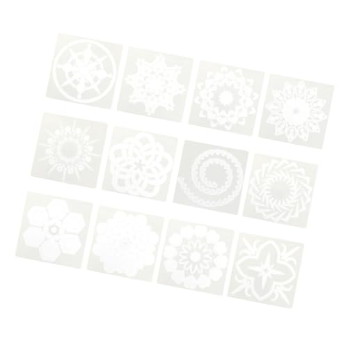 Uonlytech 12 Stück Teiliges Mandala Schablonen Set Wiederverwendbare Malwerkzeuge für Diy Projekte für Kunsthandwerk und Dekoration Vielseitige Muster für Gestaltung Uonlytech 12 Stück Teiliges Mandala Schablonen Set Wiederverwendbare Malwerkzeuge für Diy Projekte für Kunsthandwerk und Dekoration Vielseitige Muster für Gestaltung von Uonlytech