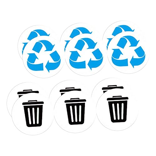 Uonlytech 12 Stück Teiliges PVC Recycling Aufkleber Selbstklebend Langlebig für Mülltonnen und Karton Einfache Anwendung für Mülltrennung und Abfallmanagement zu Hause Freien Uonlytech 12 Stück Teiliges PVC Recycling Aufkleber Selbstklebend Langlebig für Mülltonnen und Karton Einfache Anwendung für Mülltrennung und Abfallmanagement zu Hause Freien von Uonlytech