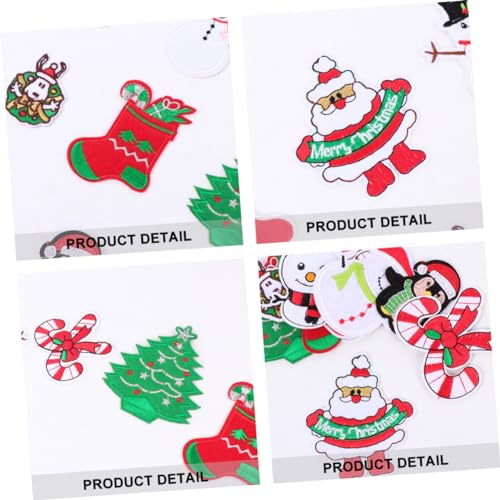 Uonlytech 12 Stück Teiliges Weihnachts Applikationen Bestickte Aufnäher mit Niedlichen Cartoon Motiven Strapazierfähige Bügel und Näh Patches für Kleidung Taschen Hüte und DIY Bekleidung Uonlytech 12 Stück Teiliges Weihnachts Applikationen Bestickte Aufnäher mit Niedlichen Cartoon Motiven Strapazierfähige Bügel und Näh Patches für Kleidung Taschen Hüte und DIY Bekleidung von Uonlytech