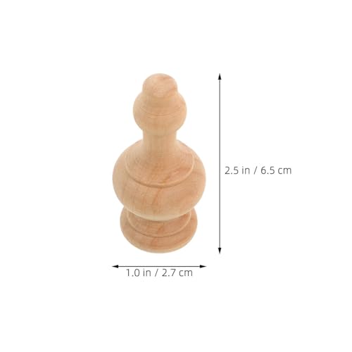 Uonlytech 12 Stück Teiliges aus Unbehandelten Holz-roman-säulen-finials Handgeschnitzte Dekorative Holz-endkappen für Bettsäulen Treppen Gardinenstangen Vielseitig für Innen-diy und von Uonlytech