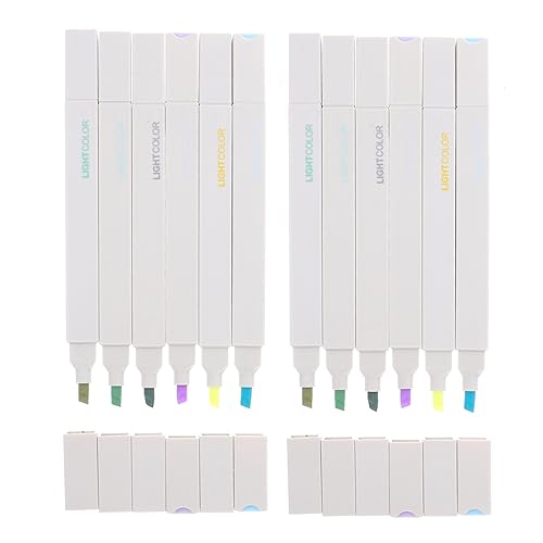 Uonlytech 12 Stück Textmarker Marker Schreibwaren Schreib Textmarker Tragbare Markierungsstifte Schulmarker Für Studenten Textmarker Pastell Textmarker Marker Kunststoff Uonlytech 12 Stück Textmarker Marker Schreibwaren Schreib Textmarker Tragbare Markierungsstifte Schulmarker Für Studenten Textmarker Pastell Textmarker Marker Kunststoff von Uonlytech