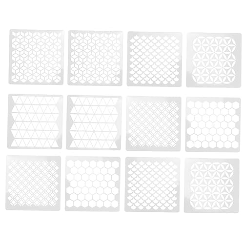 Uonlytech 12 Stück Wandmalerei Vorlage Wabenschablone Geometrische Wandschablone Raumdekor Große Zahlenschablonen Vorlagen Wände Geometrische Schablonen Weiß Uonlytech 12 Stück Wandmalerei Vorlage Wabenschablone Geometrische Wandschablone Raumdekor Große Zahlenschablonen Vorlagen Wände Geometrische Schablonen Weiß von Uonlytech