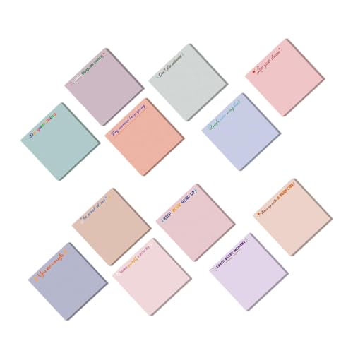 Uonlytech 12 farbige Haftnotizen Notepad abreißen ungefüttert selbstklebende Notizblöcke Klebestreifen klein Büro Glatt schreibende Notizblöcke klebrige Memo-Aufkleber Papier Uonlytech 12 farbige Haftnotizen Notepad abreißen ungefüttert selbstklebende Notizblöcke Klebestreifen klein Büro Glatt schreibende Notizblöcke klebrige Memo-Aufkleber Papier von Uonlytech