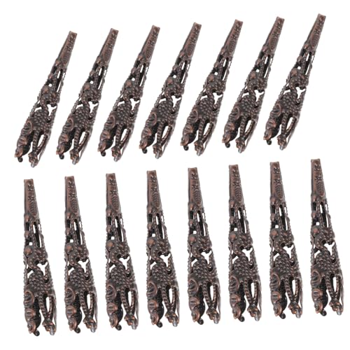 Uonlytech 120 Stück Perlenkappen im Trompetenblumen Design für Schmuckherstellung Diy Armbänder und Bastelprojekte Langlebige Metallkappen Antikrot Finish Uonlytech 120 Stück Perlenkappen im Trompetenblumen Design für Schmuckherstellung Diy Armbänder und Bastelprojekte Langlebige Metallkappen Antikrot Finish von Uonlytech