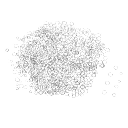 Uonlytech 1200 Stück Öffnungs Verbindungsring Halskette Schmuck Charm Verbinder Offene Biegeringe Ohrring Kettenverbinder Runde Verbindungsringe Verbindungsringe Silber Uonlytech 1200 Stück Öffnungs Verbindungsring Halskette Schmuck Charm Verbinder Offene Biegeringe Ohrring Kettenverbinder Runde Verbindungsringe Verbindungsringe Silber von Uonlytech