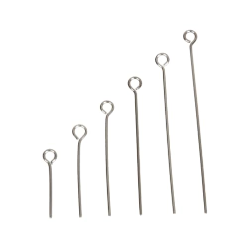 Uonlytech 1200 Stück Teiliges Edelstahl Schmucknadeln Form Offene DIY Schmuckherstellung Zubehör Robust für Bastler Schmuckverbinder von Uonlytech