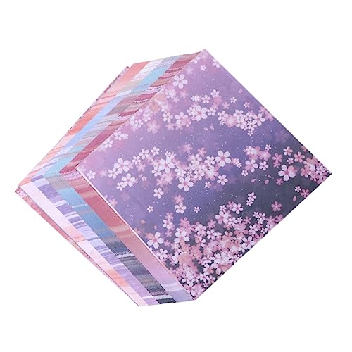 Uonlytech 120Blätter Doppelseitiges Origami Papier Quadratfaltpapier für DIY Bastelprojekte für Kreative Handwerkskunst und Dekoration von Uonlytech