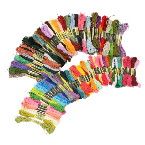 Uonlytech 124 Stück Teiliges Stickgarn Set Bunte Baumwollfäden Plus Schwarze und Weiße Strapazierfähige Nähfäden für Hand und Maschinenstickerei Langlebige Diy Nähzubehör für Kreative Uonlytech 124 Stück Teiliges Stickgarn Set Bunte Baumwollfäden Plus Schwarze und Weiße Strapazierfähige Nähfäden für Hand und Maschinenstickerei Langlebige Diy Nähzubehör für Kreative von Uonlytech