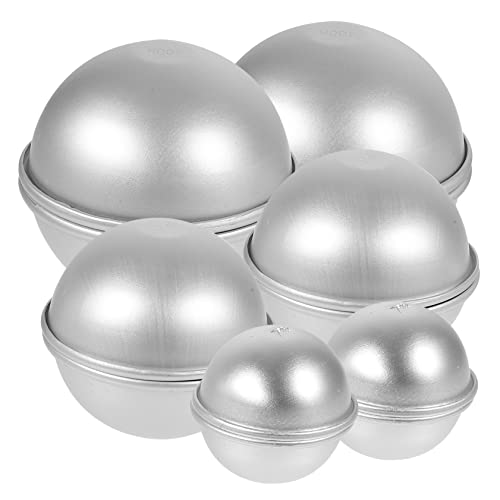Uonlytech 12Stücke Halbkugelkuchenform Aluminiumlegierung Teiliges Für DIY Badebomben Und Langlebig Und Leicht Zu Reinigen Für Projekte Mit Kindern Uonlytech 12Stücke Halbkugelkuchenform Aluminiumlegierung Teiliges Für DIY Badebomben Und Langlebig Und Leicht Zu Reinigen Für Projekte Mit Kindern von Uonlytech