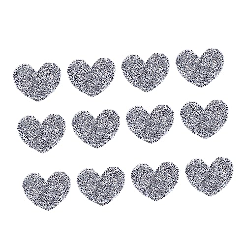 Uonlytech 12Stücke Herz Strass Patches für Kleidung Selbstklebende Appliques zur Reparatur und Dekoration Glänzende Flecken für Jeans Jacken Taschen und Mehr Uonlytech 12Stücke Herz Strass Patches für Kleidung Selbstklebende Appliques zur Reparatur und Dekoration Glänzende Flecken für Jeans Jacken Taschen und Mehr von Uonlytech