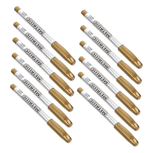 Uonlytech 12Stücke Pack Metallic Signierstifte Hochwertige Marker für Kalligraphie Kunsthandwerk und Basteldekoration von Uonlytech