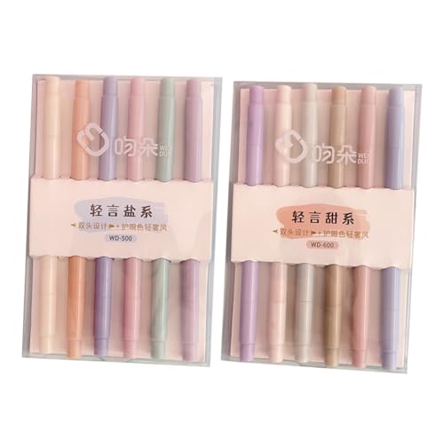 Uonlytech 12Stücke Pastell Marker für Studenten Bequeme Tragbare Highlighter ohne Durchbluten für Kunst Bürobedarf und Schulprojekte Hochwertige Ästhetische Textmarker Uonlytech 12Stücke Pastell Marker für Studenten Bequeme Tragbare Highlighter ohne Durchbluten für Kunst Bürobedarf und Schulprojekte Hochwertige Ästhetische Textmarker von Uonlytech
